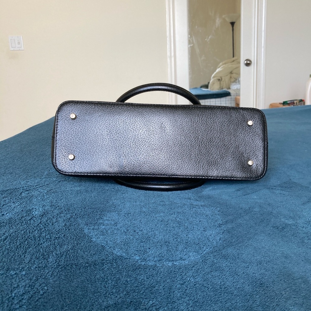 Kate Spade Two-Tone Black and Cream Berkeley Lane Rachelle large domed satchel - Picture 7 of 14